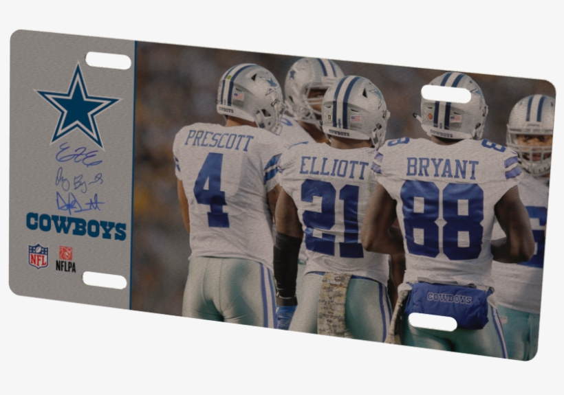 Dallas Cowboys Dak Prescott, Dez Bryant & Ezekiel Elliott - Dak Prescott, Ezekiel Elliott, & Dez Bryant 2016, transparent png download