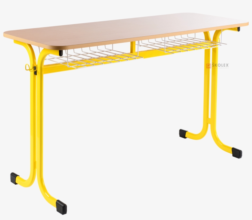 Školský Stôl Lux Dvojmiestny - Table, transparent png download