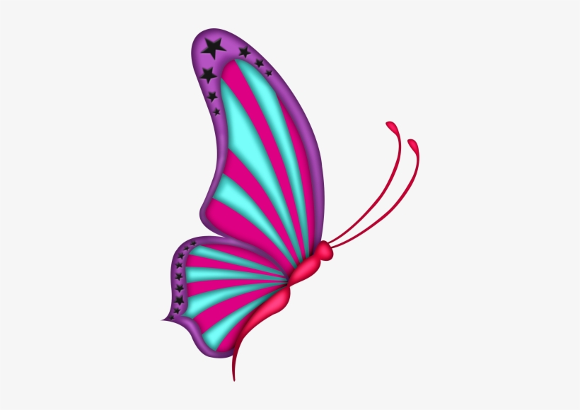 Sweet Emo - Birds And Butterflies Clipart, transparent png download