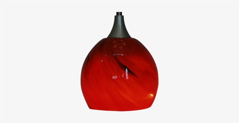 Details - Llw-03rb-01-00 Glass Led Hanging Light Red / Black, transparent png download