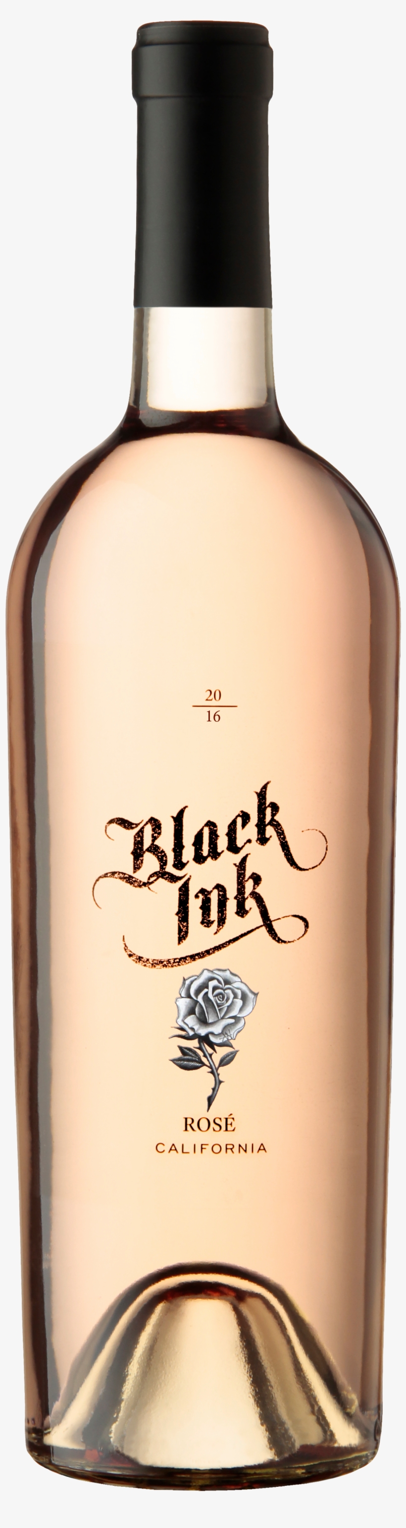 Black Ink Rosé - Black Ink Rose, transparent png download