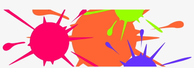 Cropped 6185 Illustration Of Paint Splatters Pv - Splatter Paint Clip Art, transparent png download