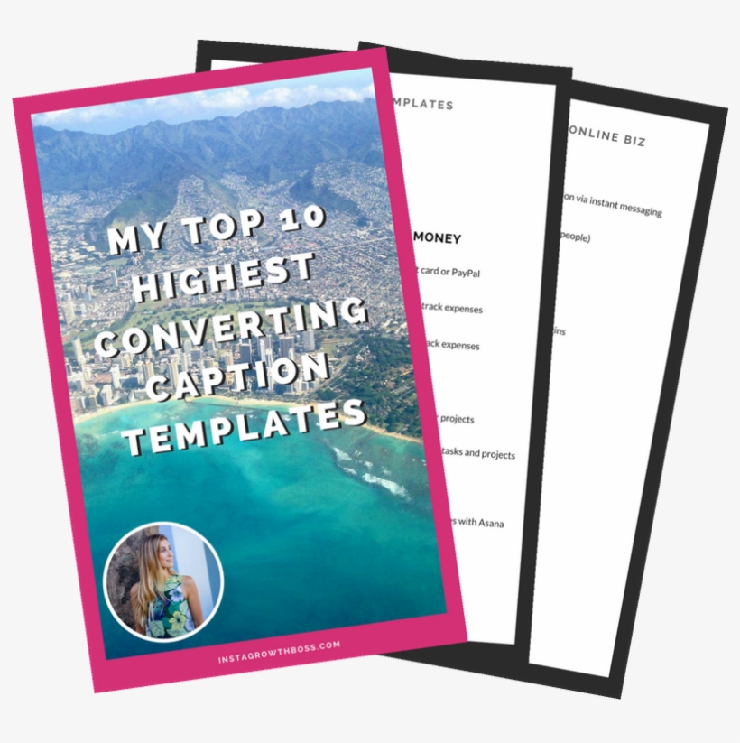 Caption Templates Instagram - Instagram, transparent png download