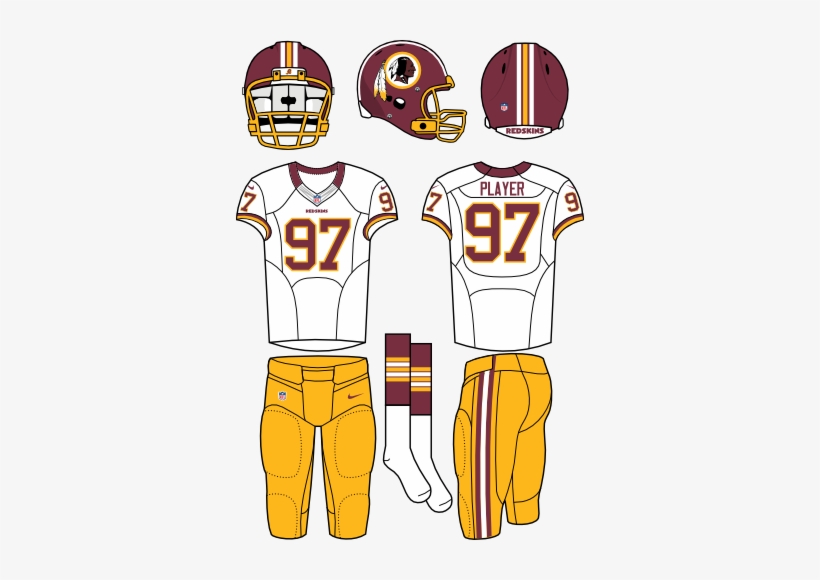 Boston Redskins - Washington Redskins Football Uniform, transparent png download