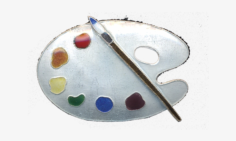 Artist Palette Earrings, transparent png download