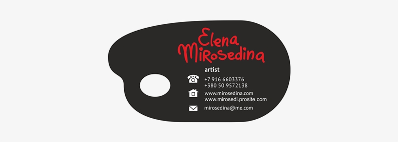 Palette Business Card, transparent png download