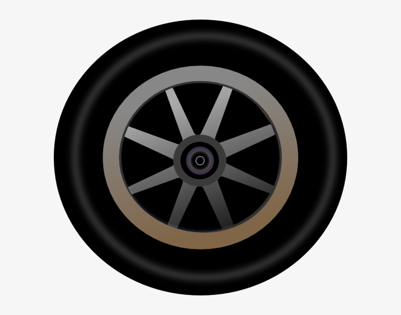 Wheel 4 Clip Art - Car Wheel Clipart, transparent png download