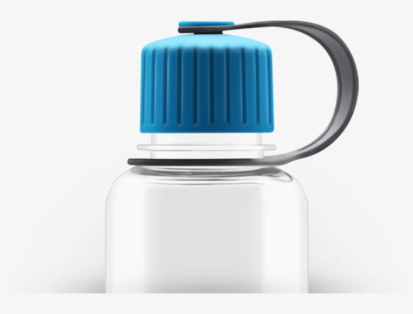 Crystal Narrow Mouth Bottle - Plastic Bottle, transparent png download