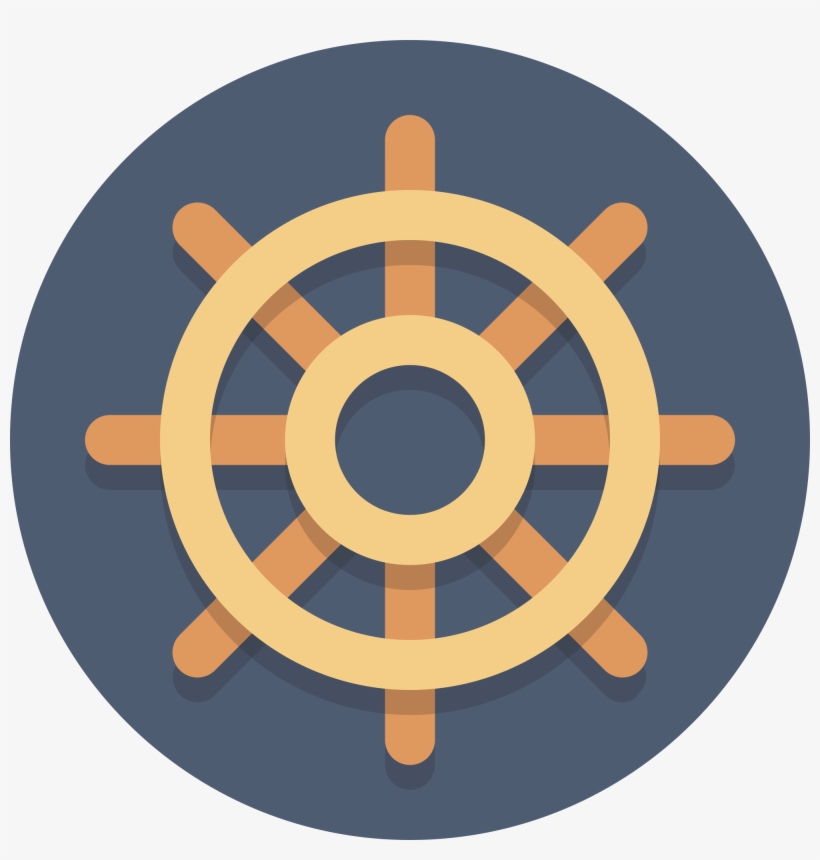 Circle Icons Shipwheel - Blaupunkt Capri 220 Radio, transparent png download