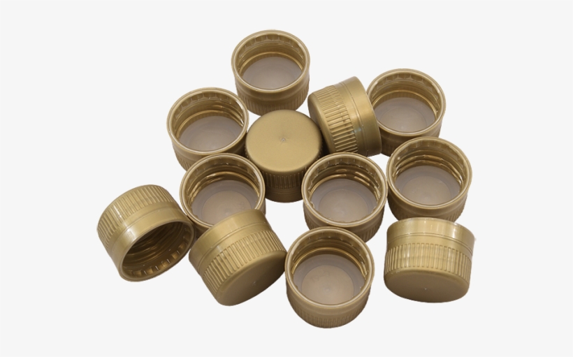 Gold Screw Caps For 1l Pet Bottles And Coopers Plastic - Metal Bottle Cap Png, transparent png download