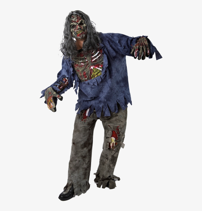 Complete Zombie Halloween Costume Png Png Images - Halloween Costume Png, transparent png download