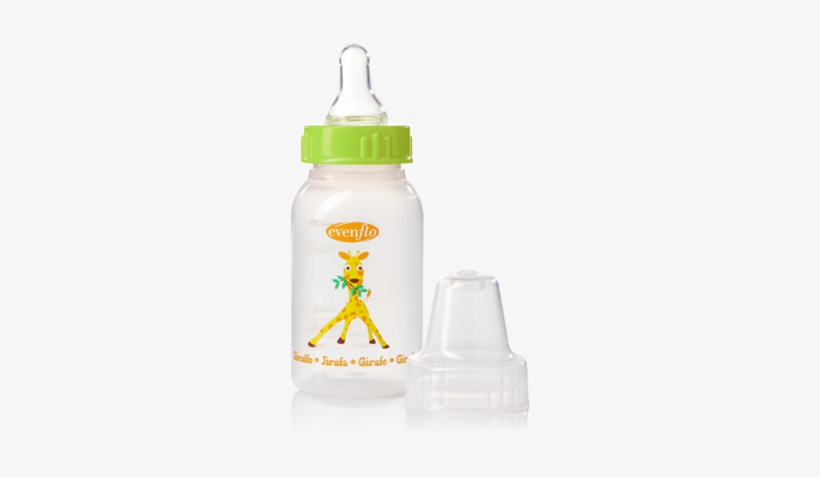 Zoo Friends Bottles 4oz 1pk 01png - Evenflo Zoo Friends Bottle With Standard Nipple - 4, transparent png download
