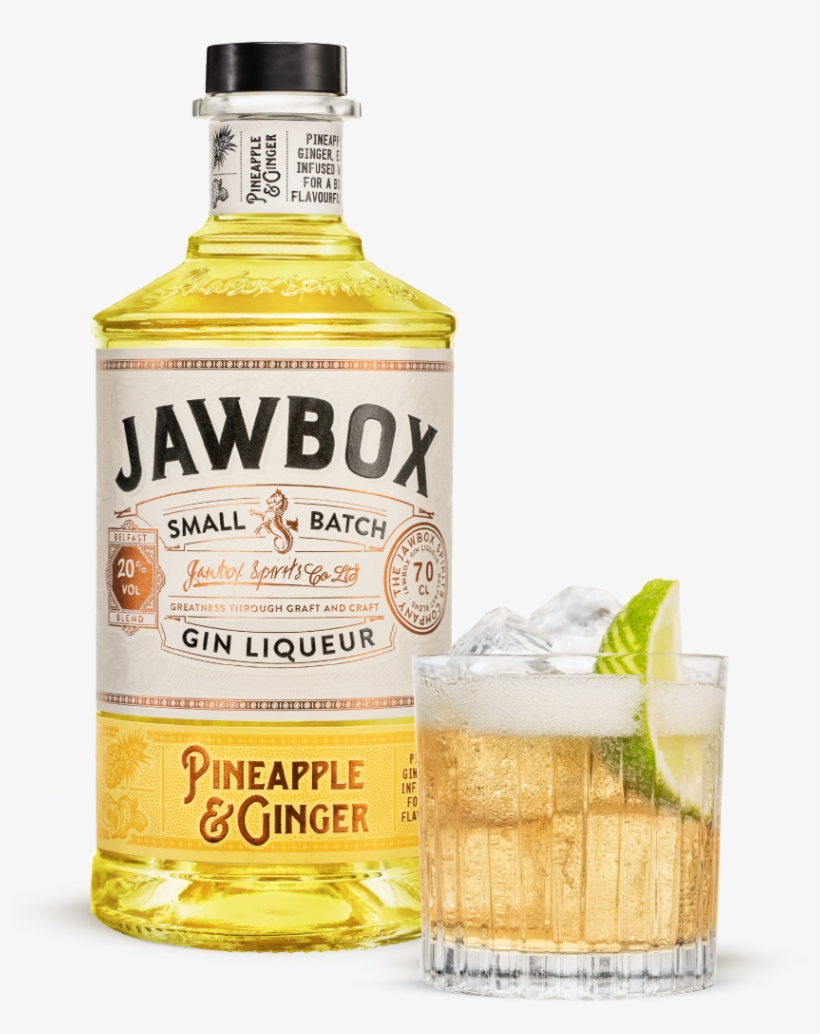 Pineapple And Ginger Bottle - Jawbox Pineapple And Ginger, transparent png download