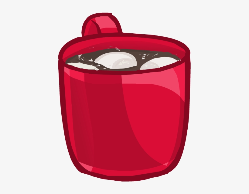 Hot Chocolate Clipart Penguin - Hand Items Food Club Penguin, transparent png download