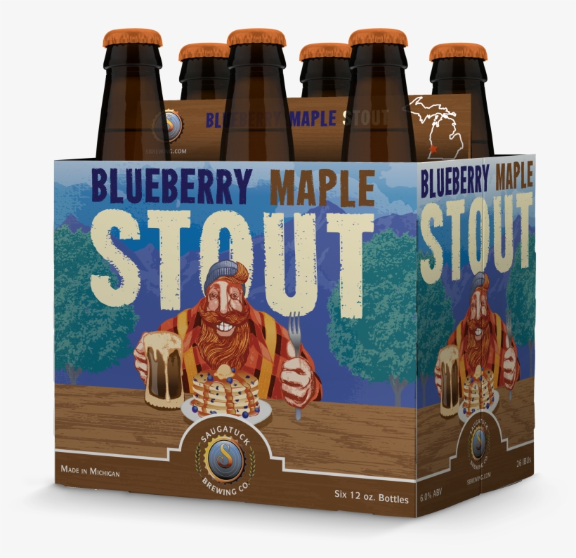 Blueberry Maple Stout A Sweet Milk Stout With All The - Beer Bottle, transparent png download