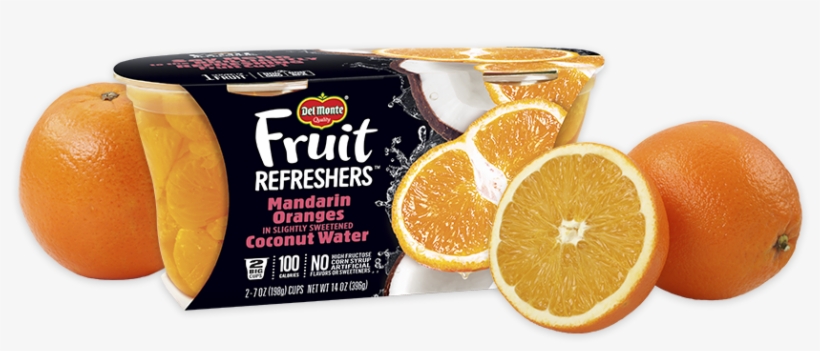 Fruit Refreshers® Mandarin Oranges In Slightly Sweetened - Del Monte Fruit Refreshers, transparent png download