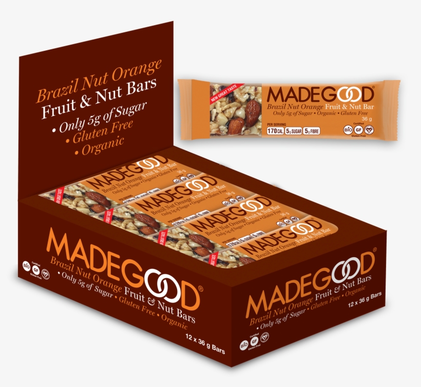 Creamy Brazil Nuts, Zesty Orange, Rich Coconut, Sweet - Hel Låda Bars Mandel & Aprikos 12 X 36g - 59% Rabatt, transparent png download