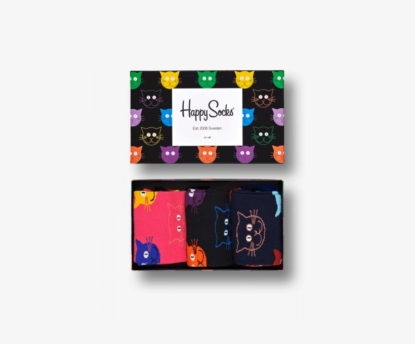 Cat Gift Box - Happy Socks Cat Box, transparent png download