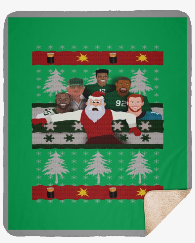 A Philadelphia Christmas Large Premium Sherpa Blanket, transparent png download