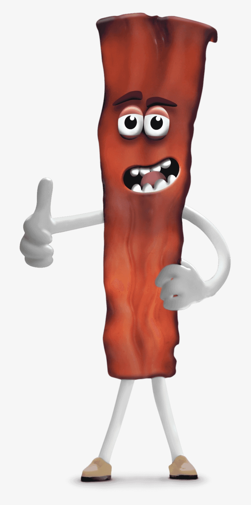 Look, It's Bacon Of Denny's Grand Slams - Denny's Bacon Cartoon, transparent png download