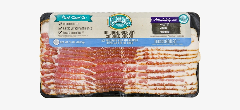 Pedersons Natural Farms Uncured Hickory Smoked Bacon, transparent png download