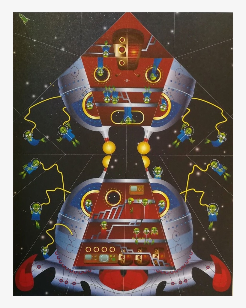 100 Paper Spaceships Fold And Fly - Illustration, transparent png download
