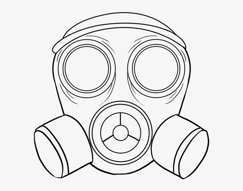 How To Draw A Gas Mask Really - Draw A Gas Mask, transparent png download