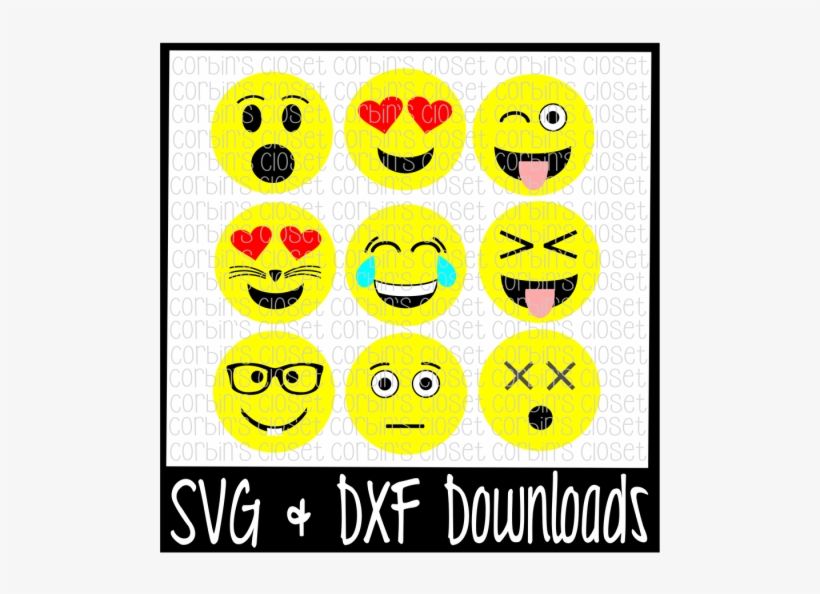 Free Emoji Faces * Mix And Match Cutting File Crafter - Tic Tac Toe Svg File, transparent png download