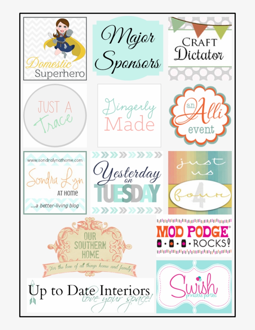 Giveaway Sponsor Graphic Labeled - Mod Podge, transparent png download