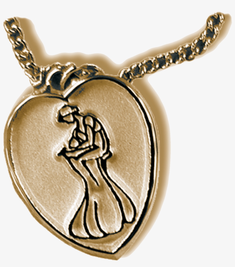 The Golden Heart® Golden Heart Necklace - Rwa Golden Heart Award, transparent png download