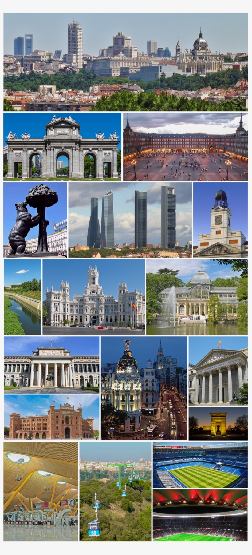 Collage De La Ciudad De Madrid, Capital De España - Wonders Of The World, transparent png download