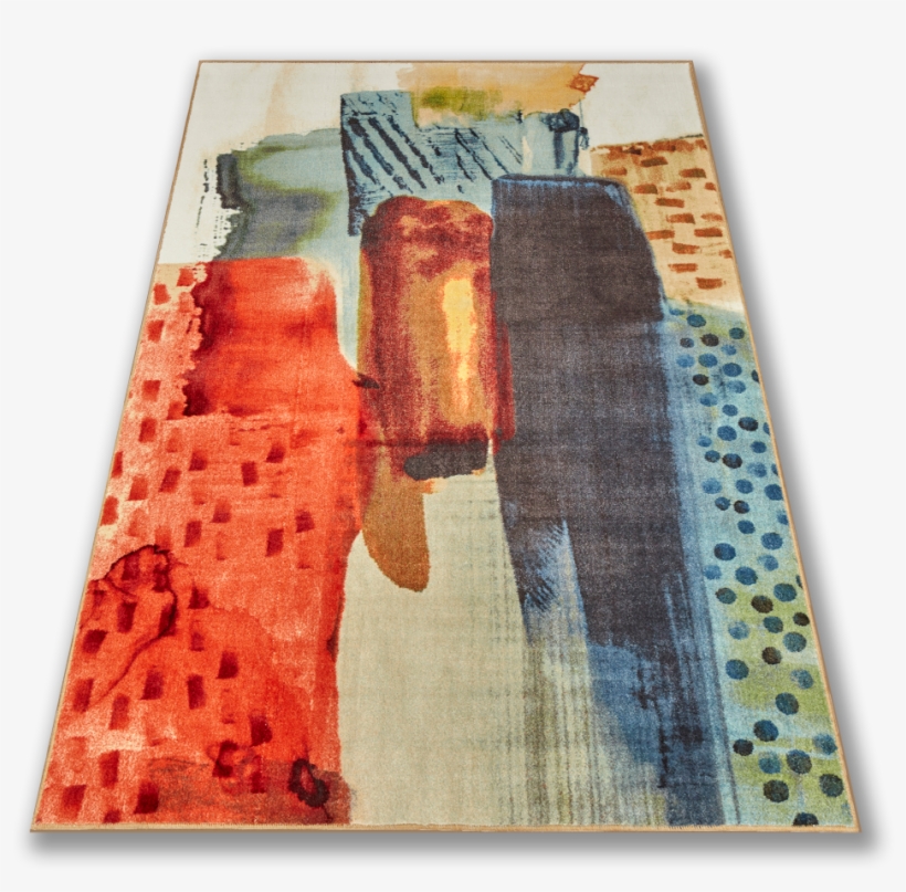 Lucia Modern Brushstroke Multi Area Rug - Visual Arts, transparent png download