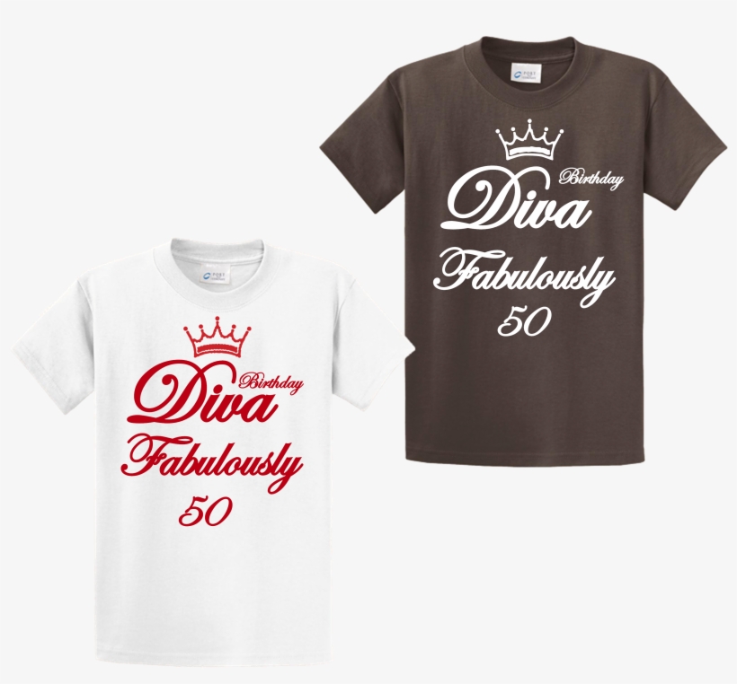 Image Of Fabulously 50 T-shirt - Active Shirt, transparent png download