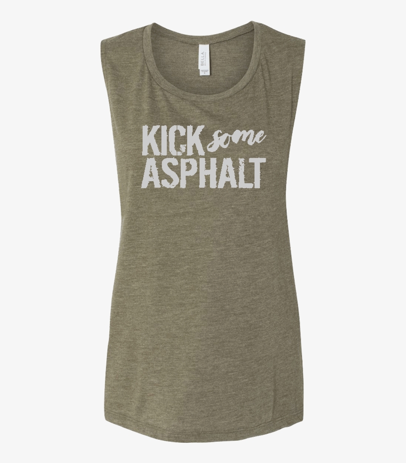 Kick Some Asphalt Ladies Muscle Tank - Active Tank, transparent png download