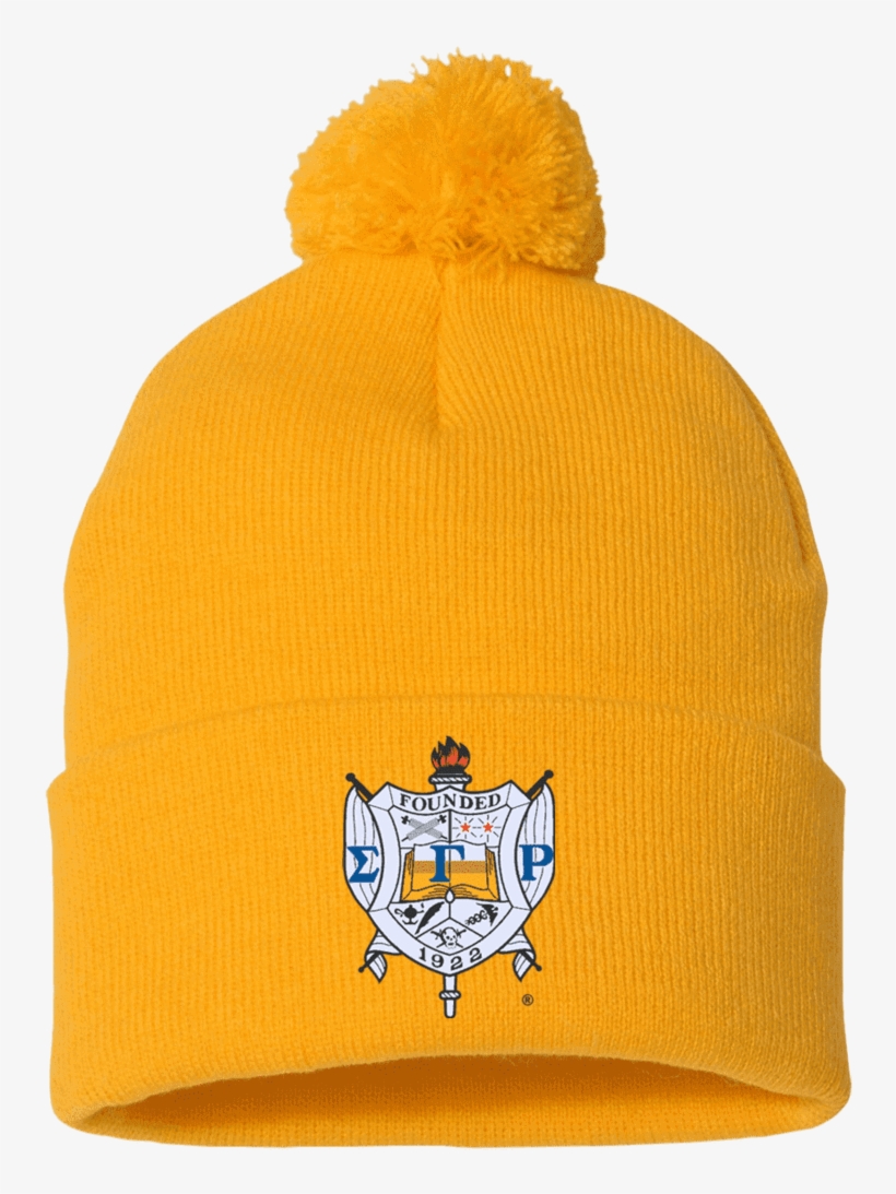 Sigma Gamma Rho Pom Pom Knit Cap - Sgrho, transparent png download