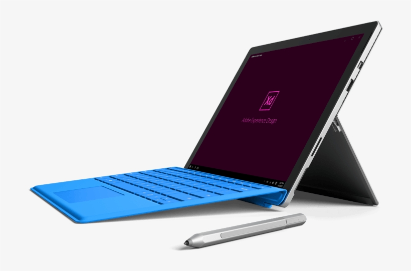Adobe Plans To Release First Adobe Xd Beta For Universal - Microsoft Surface Pro Black, transparent png download