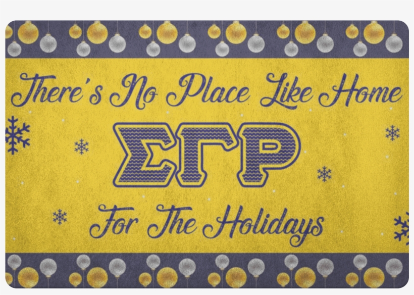 Sigma Gamma Rho Christmas Door Matt - Door Mat, transparent png download