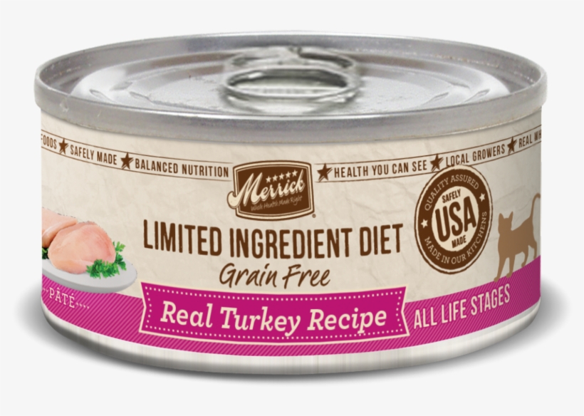 Merrick Limited Ingredient Diet Grain Free Real Turkey - Canned Duck Cat Food, transparent png download