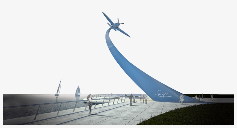 Spitfire Monument - Monoplane, transparent png download