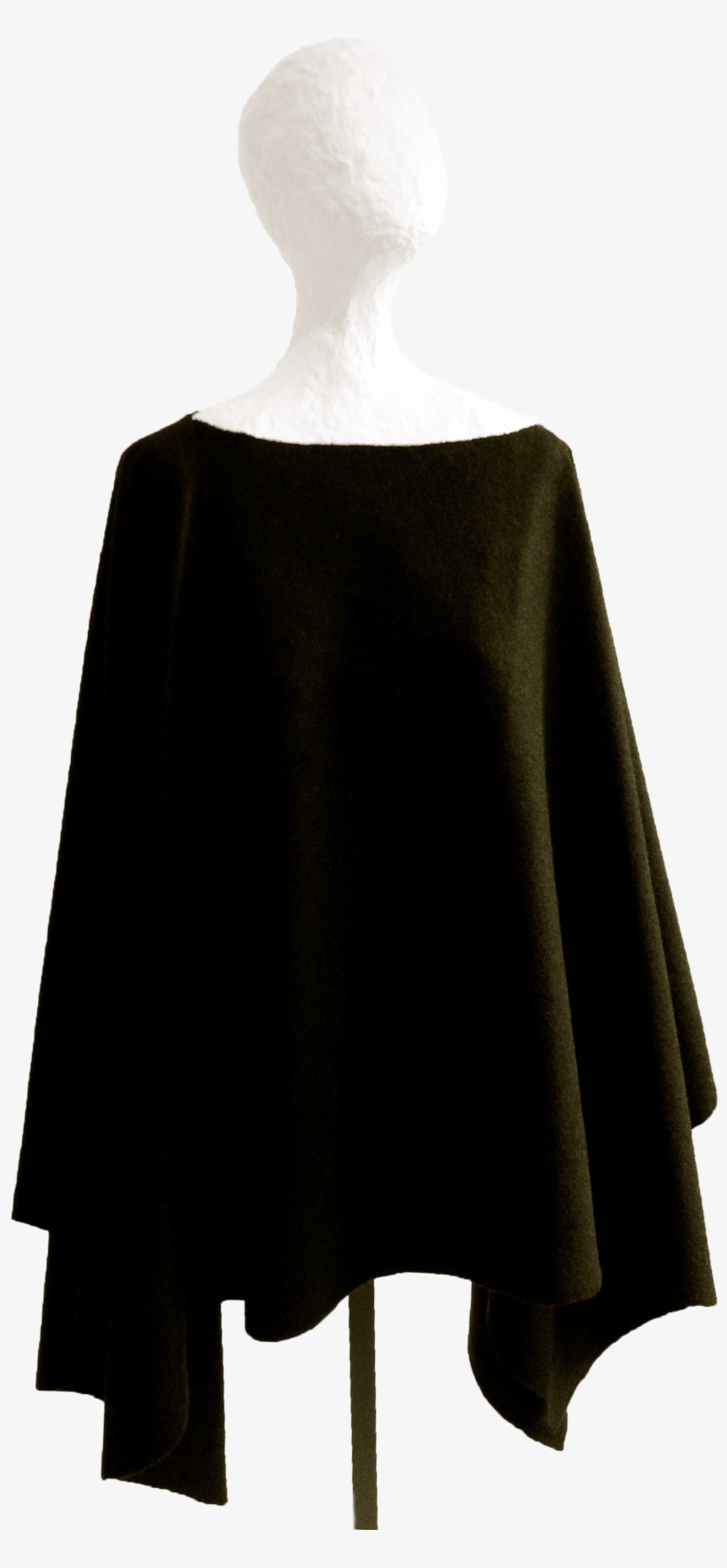 Poncho Felt Black One Size 1200 Sek - A-line, transparent png download