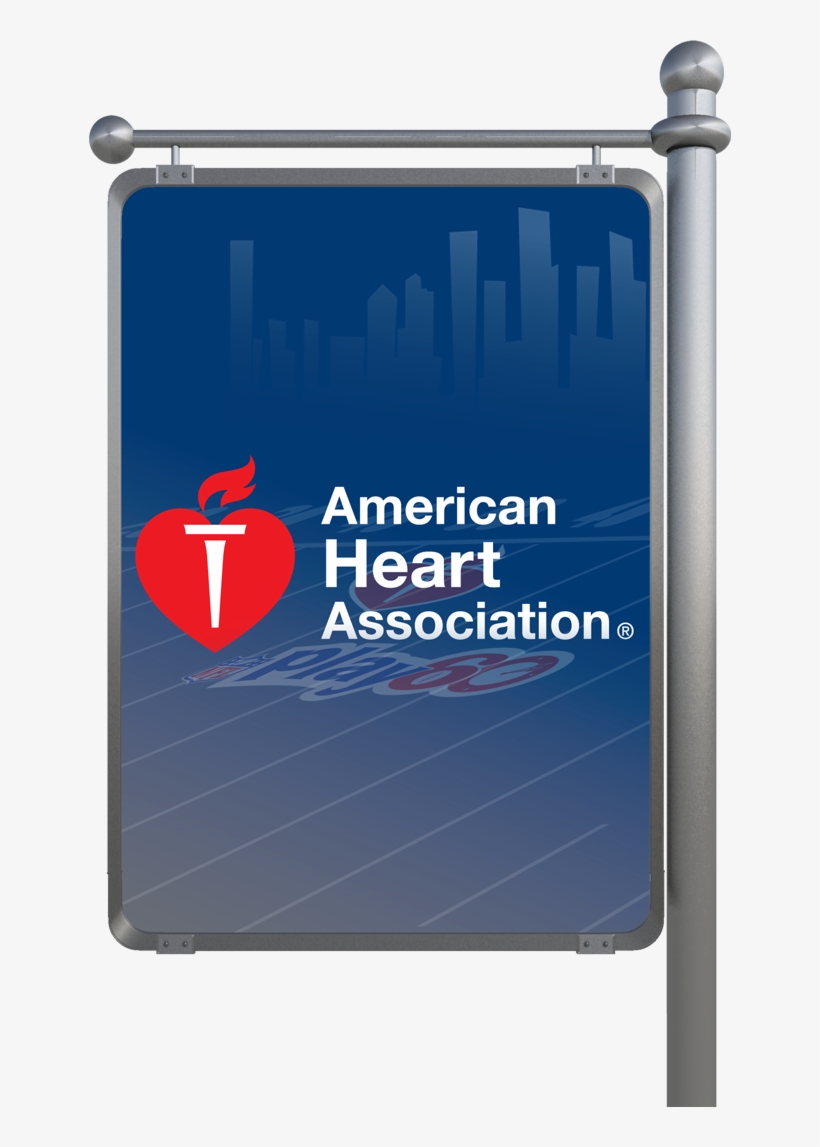 American Heart Association Play 60 Banner, transparent png download