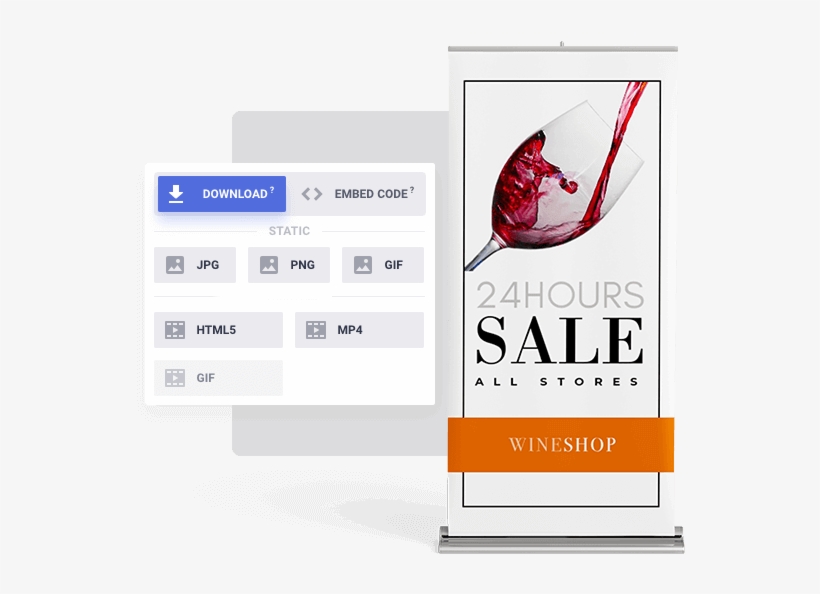 Advertising Offline Rollup Banner - Graphic Design, transparent png download