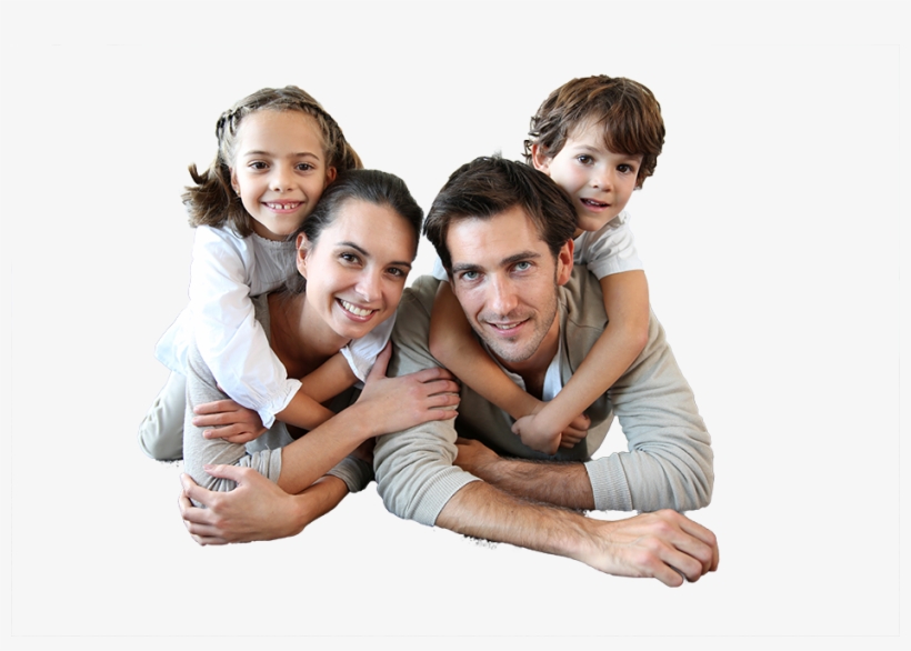 Mom, Dad, Girl, Boy - Familia En Hogar, transparent png download