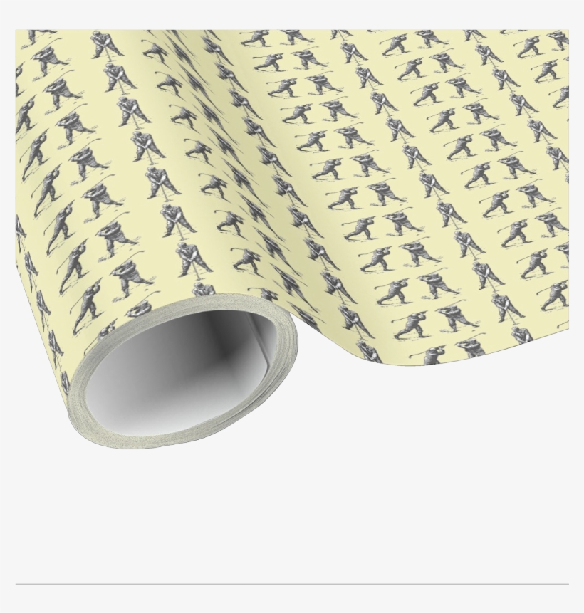 Vintage Golf Swing Wrapping Paper - Art Paper, transparent png download
