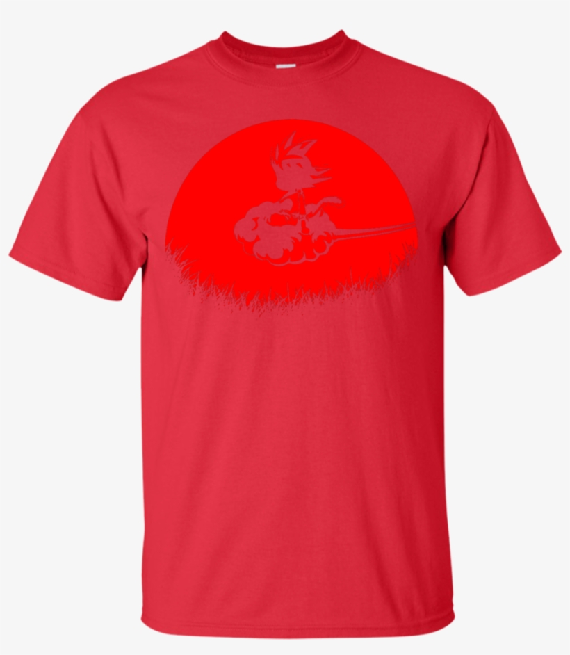 Flying Nimbus - Red Gildan Tshirt, transparent png download