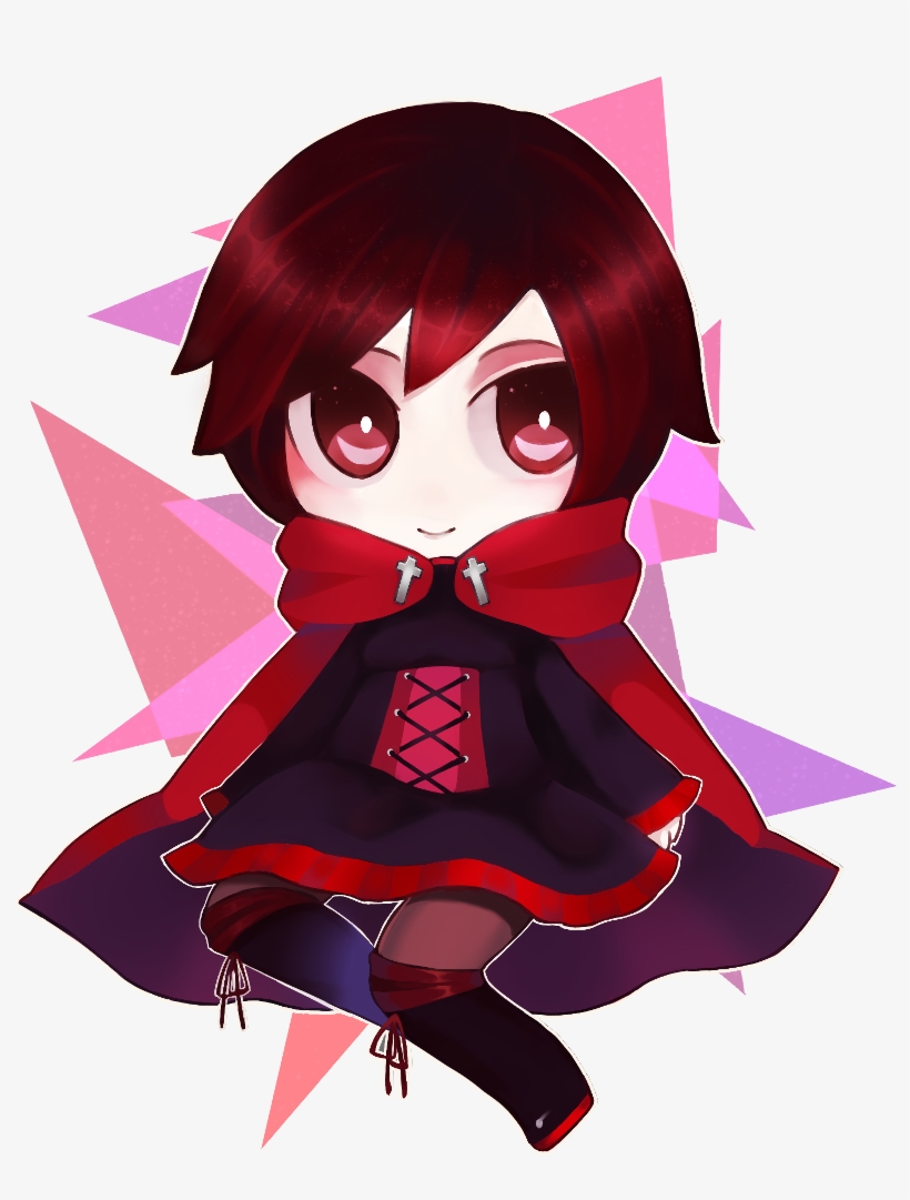 Black Hair Red Human Hair Color Cartoon Anime Fictional - Cartoon, transparent png download