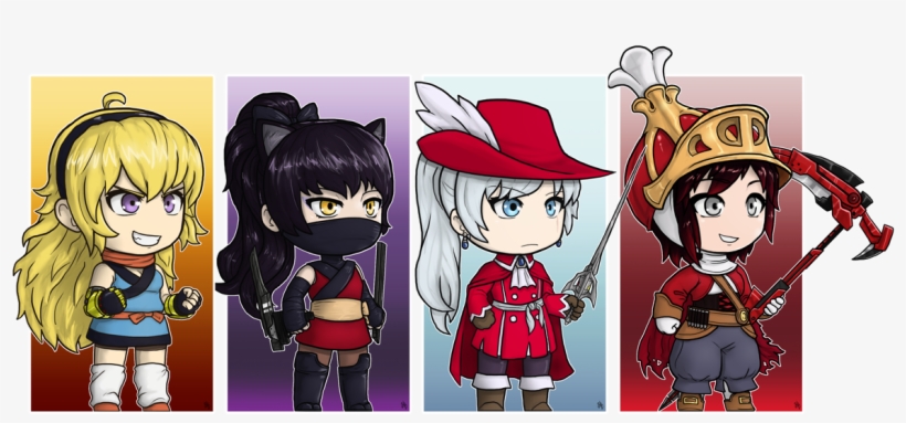 Tiny Team Rwby Jobs - Cartoon, transparent png download