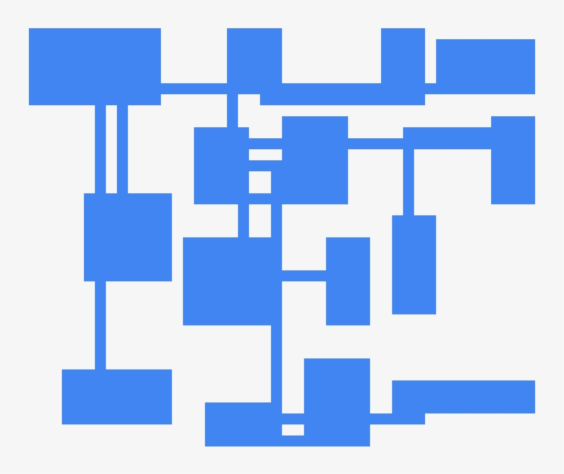 Procedurally Generated Level Created With Binary Space - Art, transparent png download