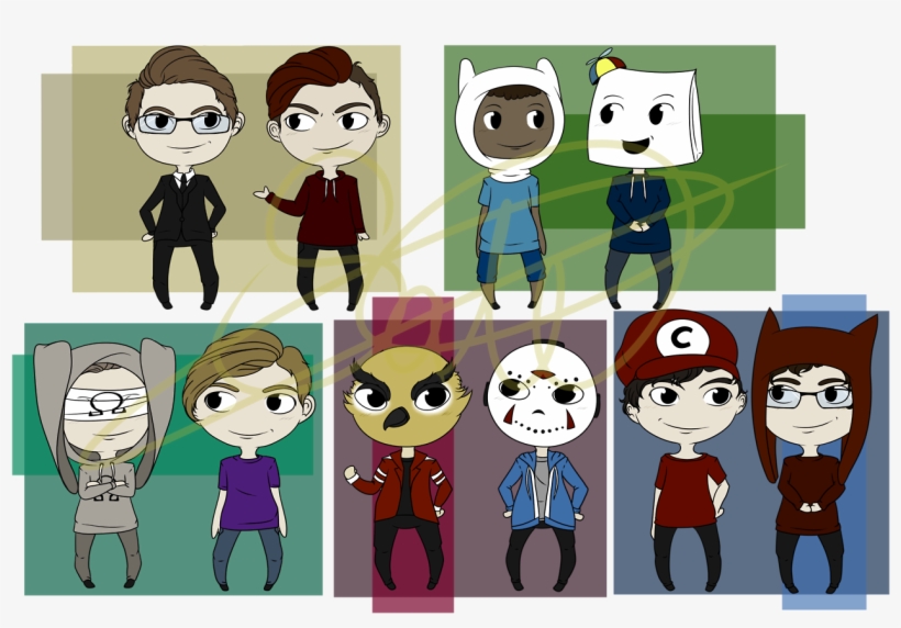 “ I Did Another Little Fanart Thingy Yay Top Left To - Cartoon, transparent png download
