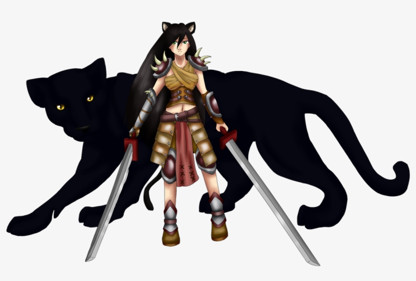 1134 X 705 1 - Girl And Panther Anime, transparent png download